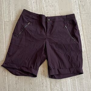 Telluride Clothing Co Women's Large Plum Purple Hiking Outdoor Cargo Shorts L